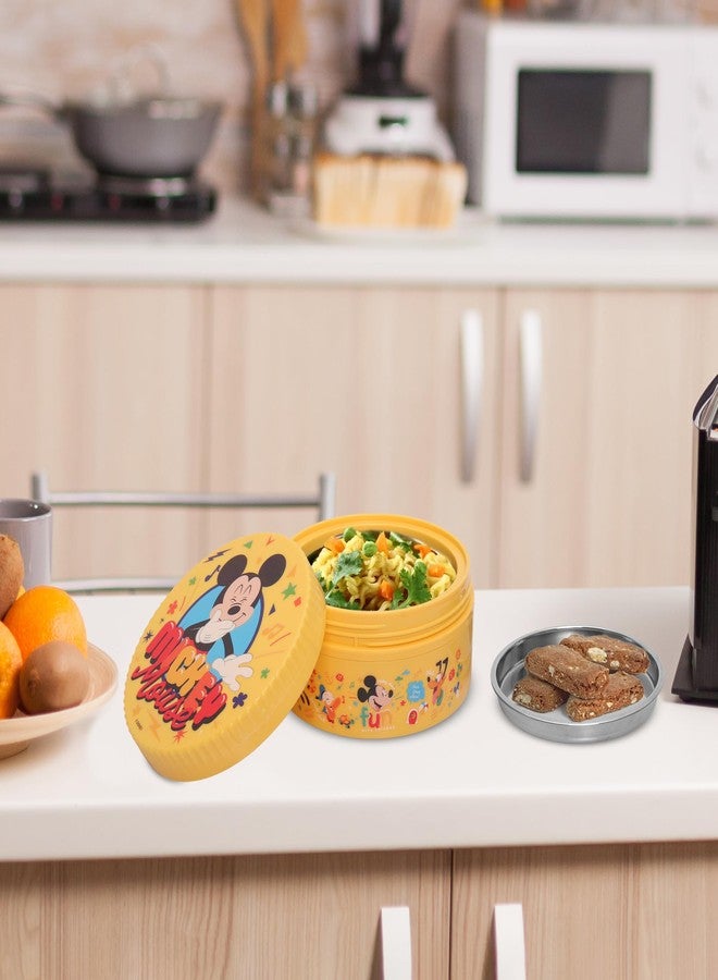 جايبي علبة غداء جايبي يونيمنش الداخلية المعزولة بالبولي يوريثان مع طبق فولاذي | مانعة للانسكاب، مثالية للوجبات الخفيفة | سهلة الحمل، غير سامة | آمنة لتخزين الطعام، 375 مل، أصفر - Image 4